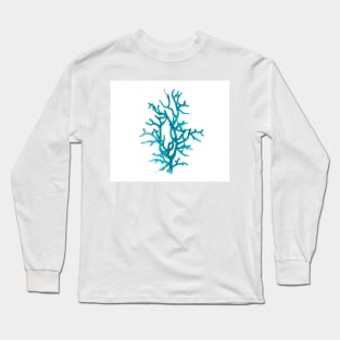 Aquamarine coral Long Sleeve T-Shirt